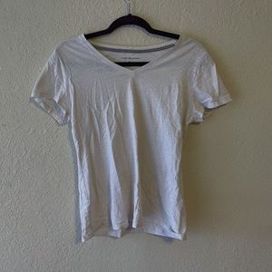 Tommy Hilfigure Plain White V Neck Shirt